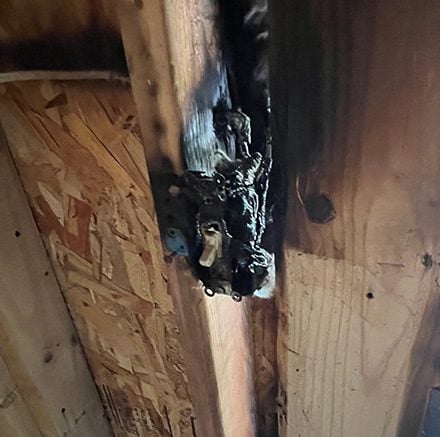 Burned up the light switch in Sandy Utah