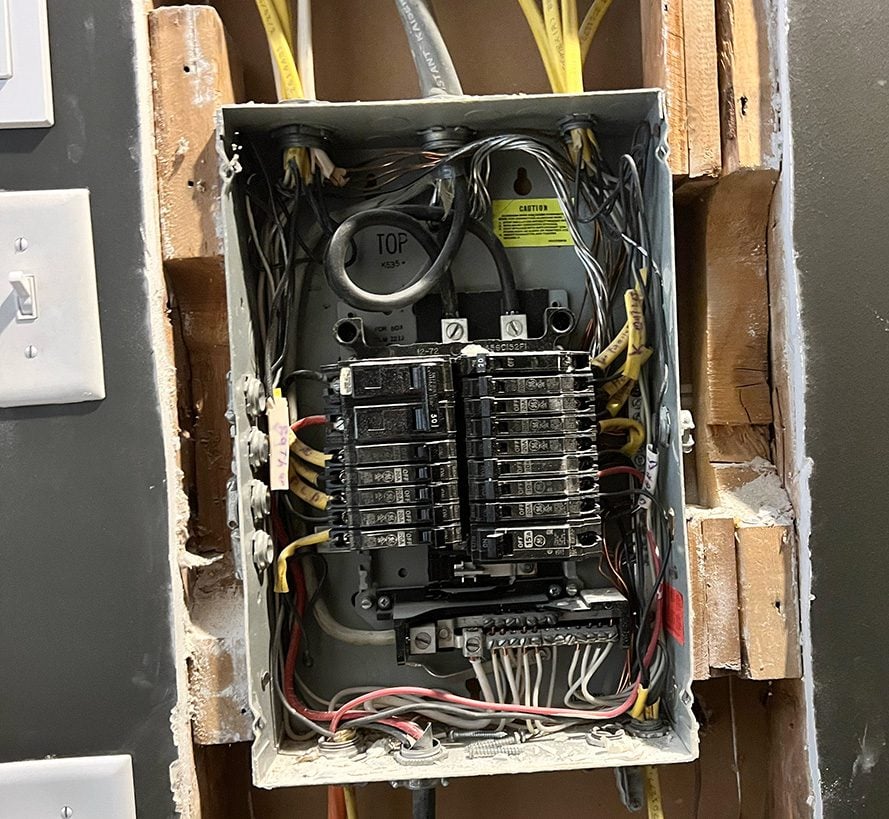 A repaired circuit panel in sandy utah